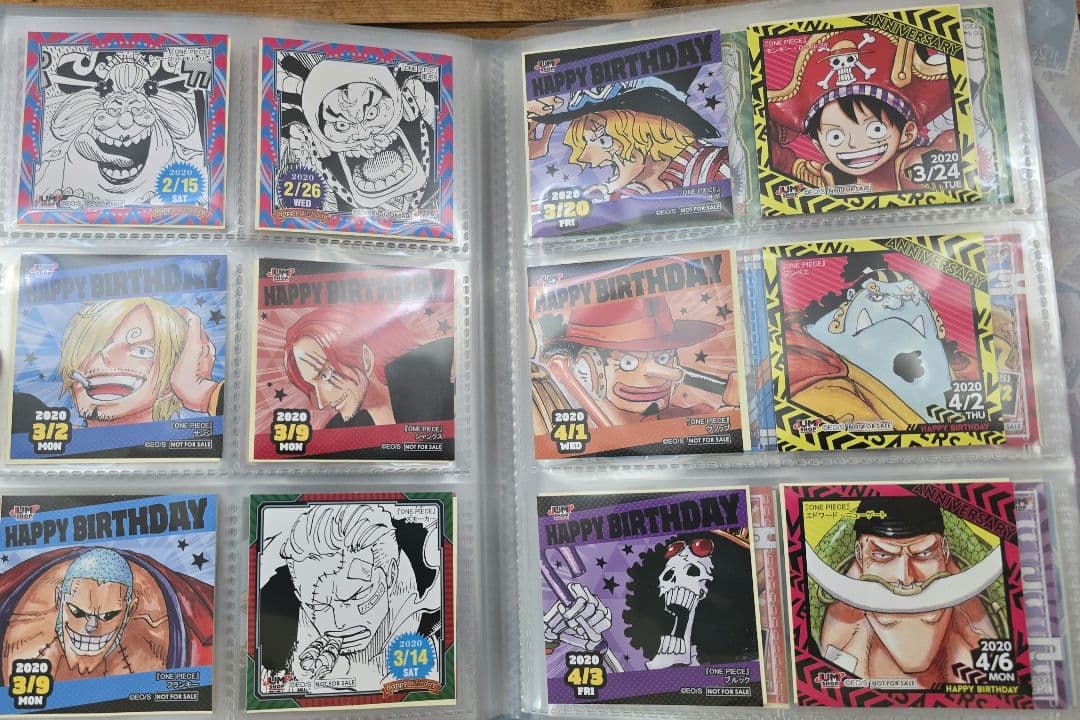 ワンピース　365日ステッカー　366日ステッカー　別種類ステッカーもあり