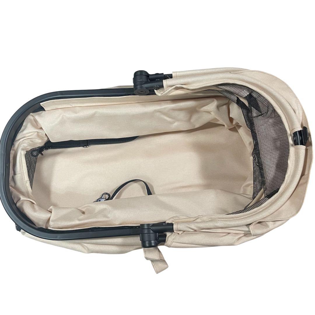 ◯PETTENA ORION ペットカート 一体型 軽快走行 4輪 ベージュ