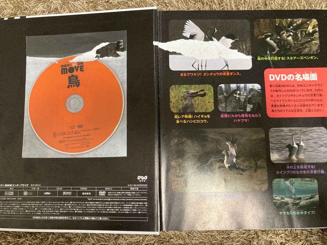 【中古】講談社の動く図鑑　move 9巻セット　DVD付　動物魚昆虫鳥恐竜宇宙