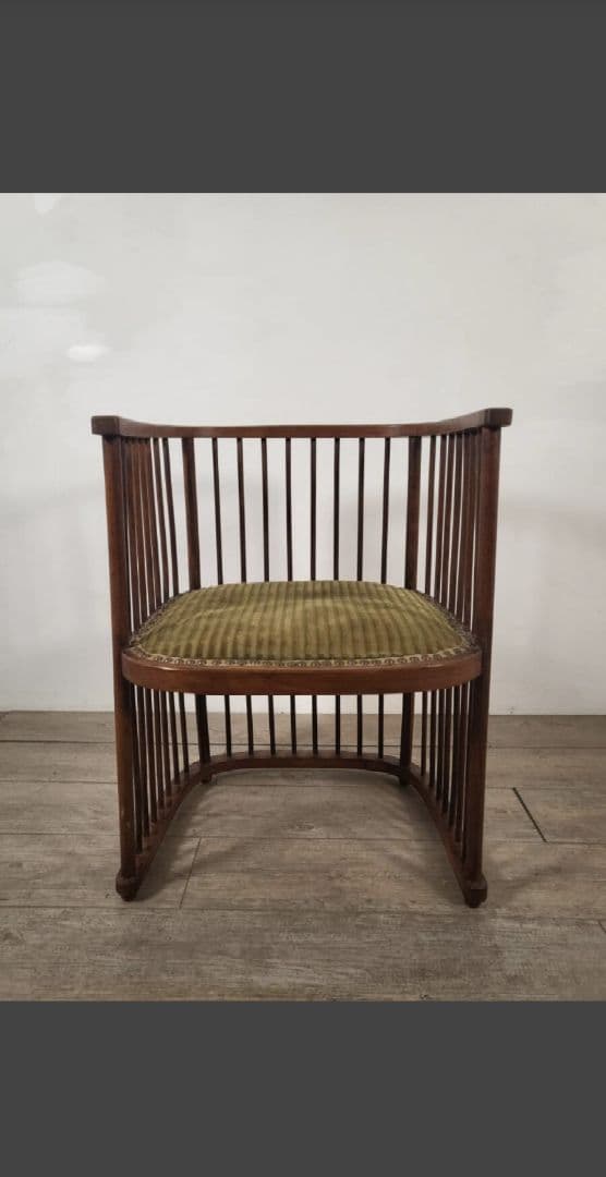 フランス アンティーク 1920年代 ウッドチェアー　フランクロイド風