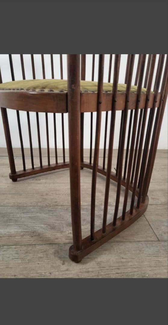 フランス アンティーク 1920年代 ウッドチェアー　フランクロイド風