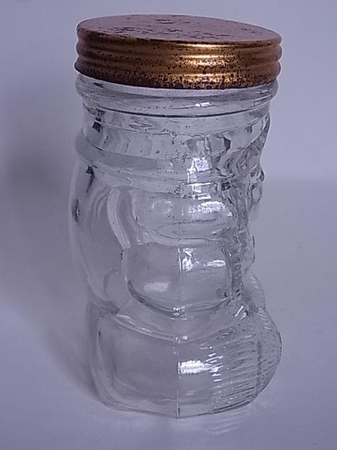 和ガラス　大黒様　あめや瓶　金平糖瓶　ガラス瓶　地球瓶　飴瓶　菓子瓶　昭和レトロ