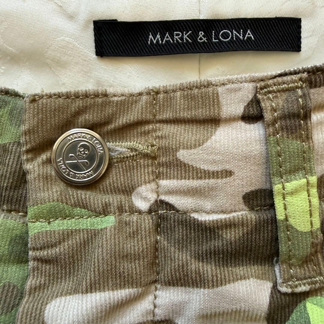 マークアンドロナ　パンツ　カモフラ　迷彩　M〜L相当　コーデュロイ　アーミー