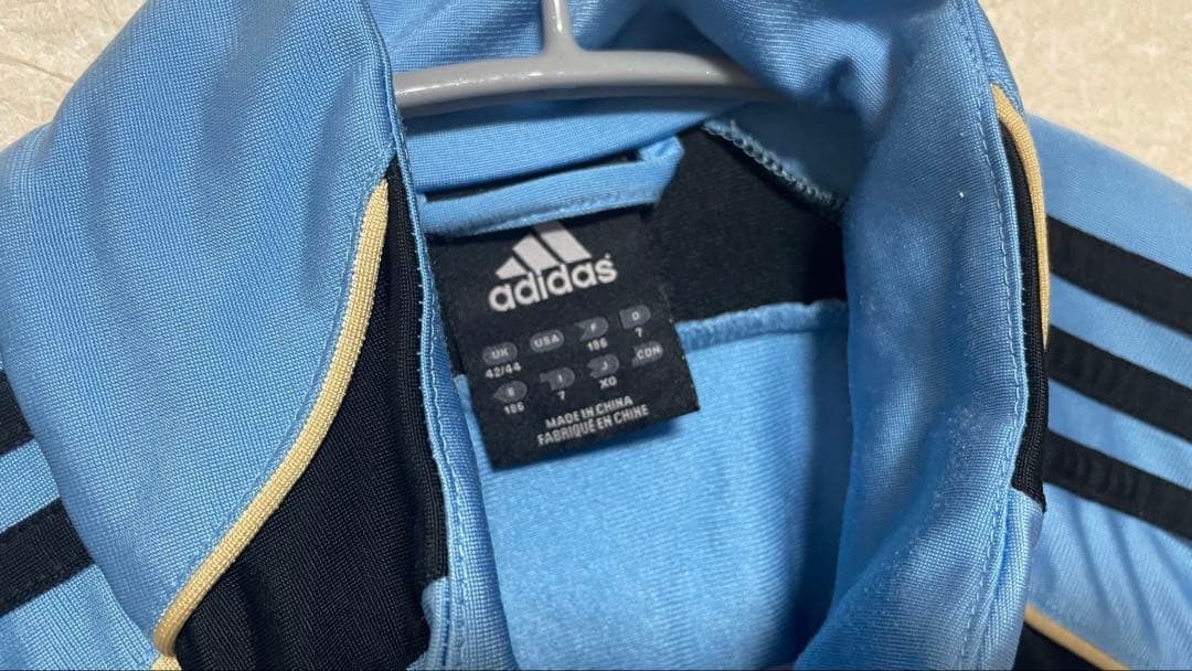 【激レア／正規品】2007年 アルゼンチントラックジャケットadidas水色XO