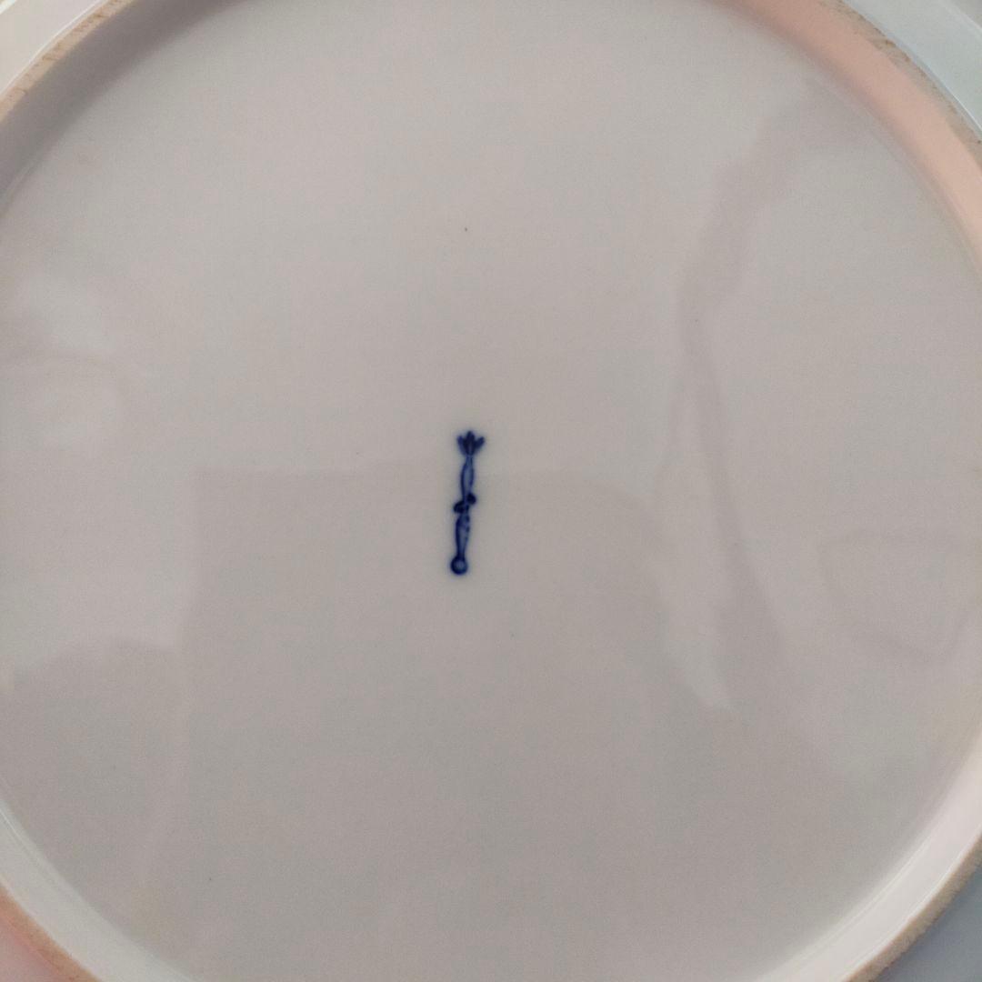 KPM　ベルリン　チューリップ　手描き?　金彩　アンティーク　プレート　皿