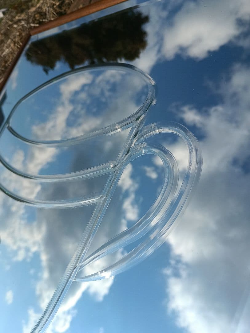 北欧　デザイナーズ　ウォールミラー　カットガラス　コーヒーカップ　モダン　チーク