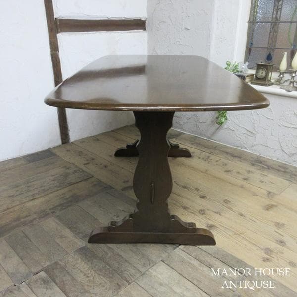 イギリス アンティーク 家具 ダイニングテーブル リフェクトリー 6247d