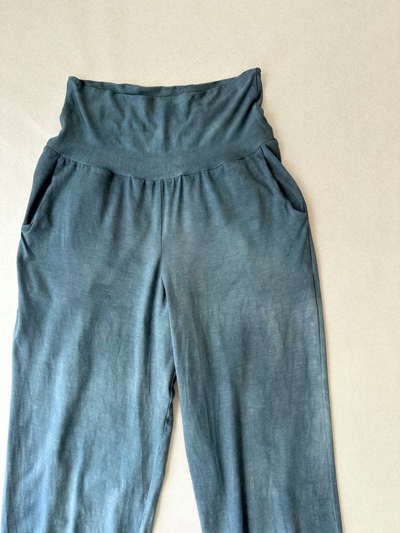 ⚫︎天然ログウッド染め⚫︎浄化の青 アラジンパンツ｜草木染めヨガウェア Mサイズ