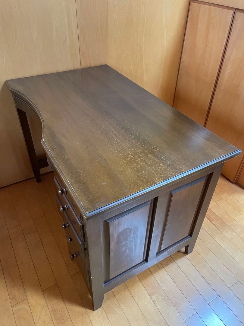 アンティーク木製文机 ダークブラウン