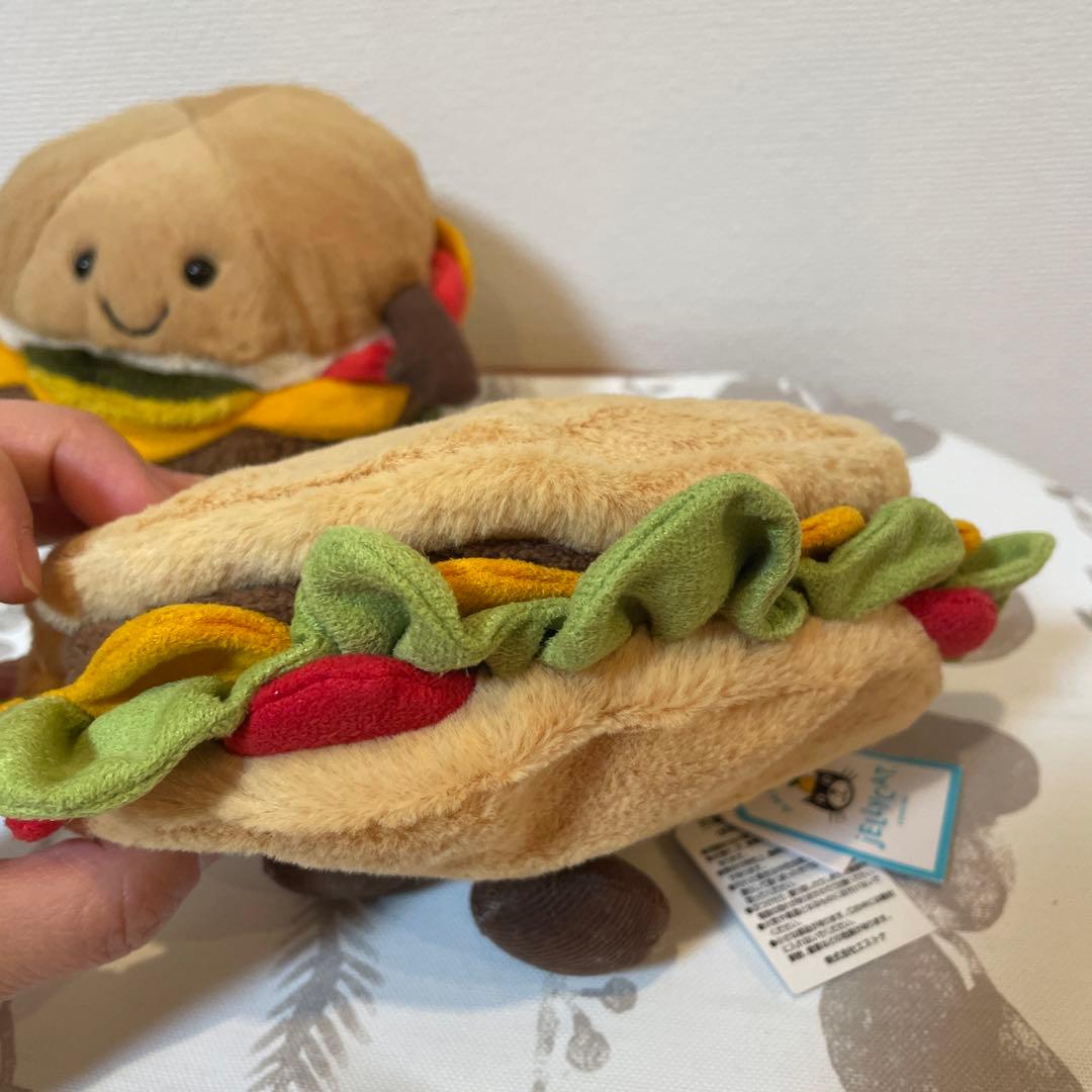 ジェリーキャット　 ぬいぐるみ ハンバーガー　タコス