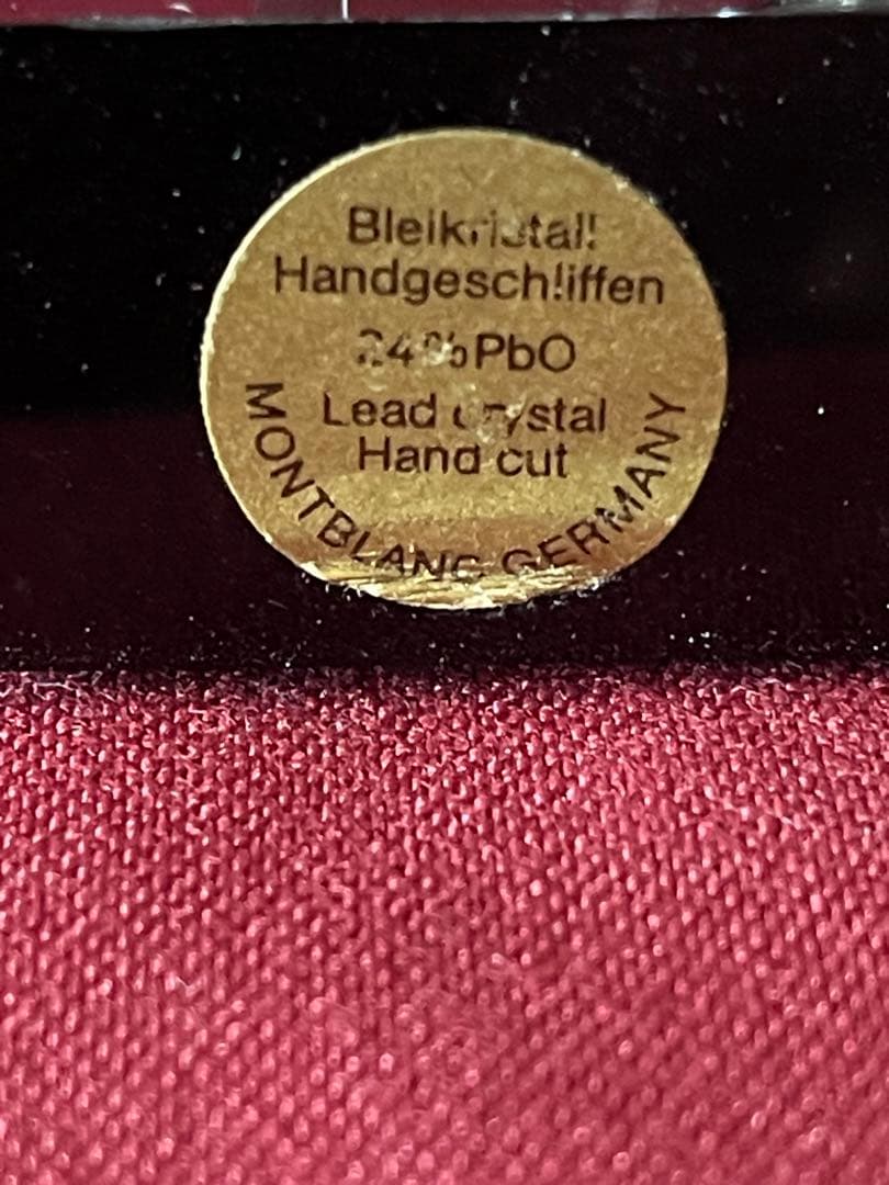 モンブラン　クリスタル　インクウェル　インク瓶