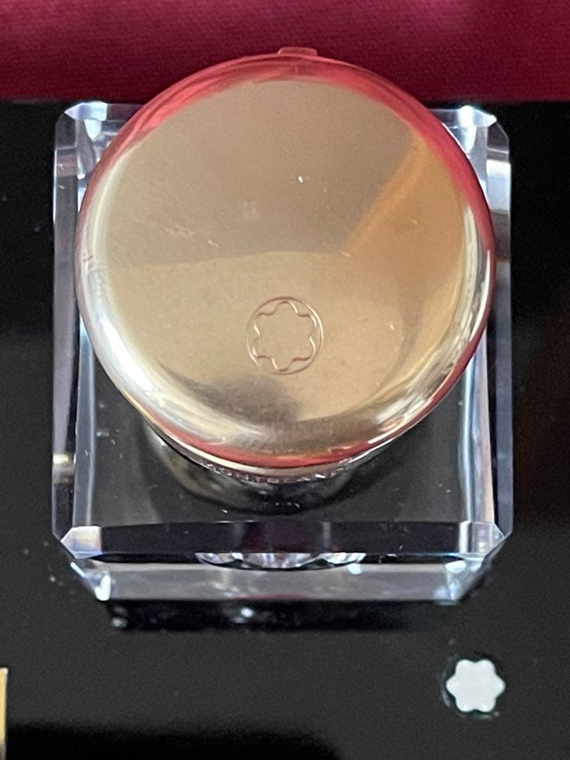 モンブラン　クリスタル　インクウェル　インク瓶