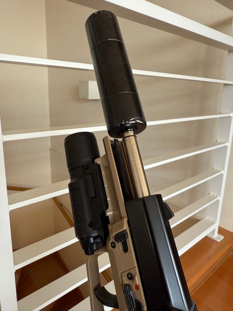 東京マルイ ファイブセブン カスタム品 ガスガン サプレッサー ライト付き