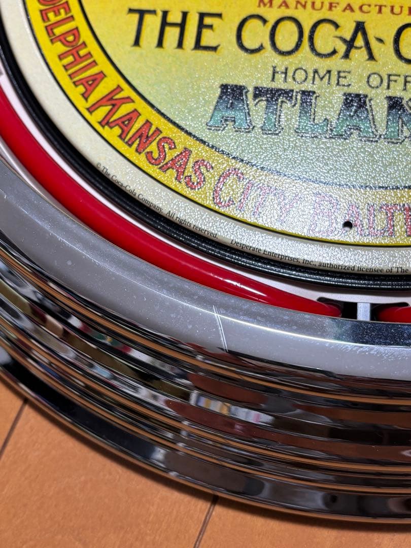 コカコーラ ヴィンテージ 壁掛け時計 ジャンク品 ネオン