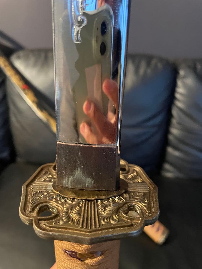 高級模造刀　太刀　居合刀　龍刻 模造刀