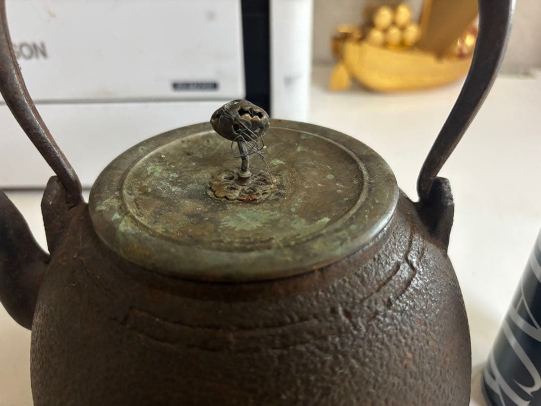 龍文堂造 鉄瓶　水漏れ無し　亀文堂 光玉堂 安之介 秦蔵六