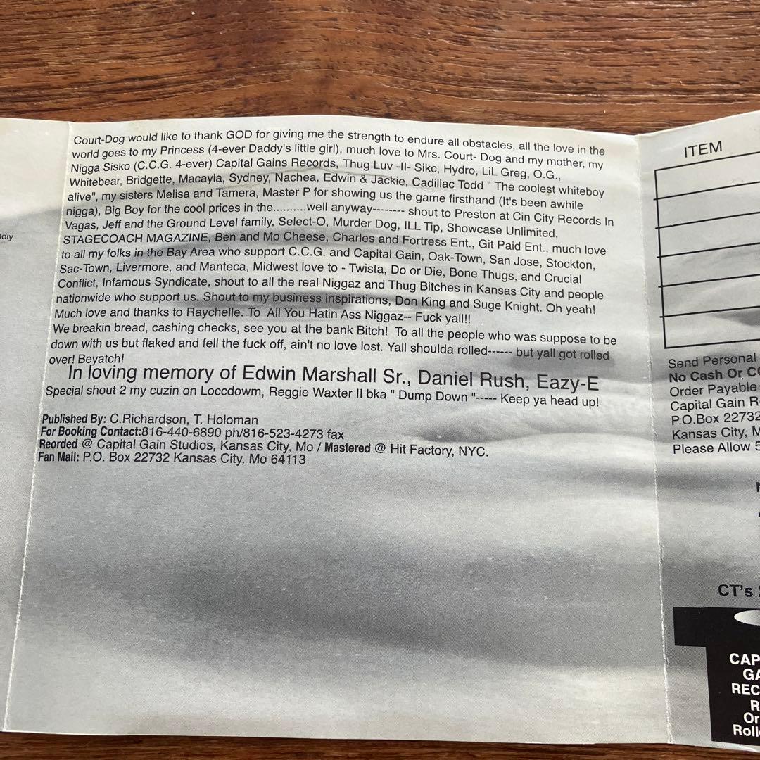 洋楽 G-RAP G-Luv Court Dog - Pullin' Rank OG