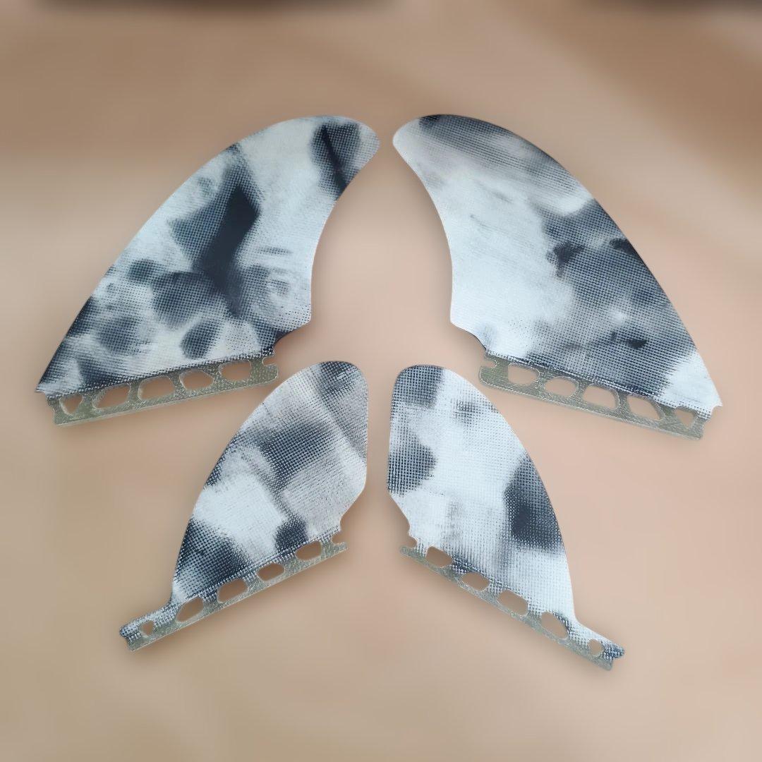 マチャドクワッド系　アートグラス仕様　クワッドフィン　フューチャーフィン対応