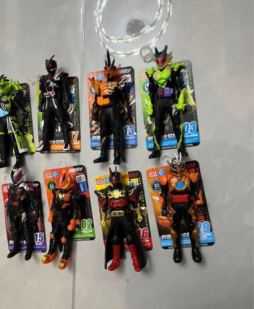 中国限定　仮面ライダー ソフビ フィギュア　8点セット　海外正規品
