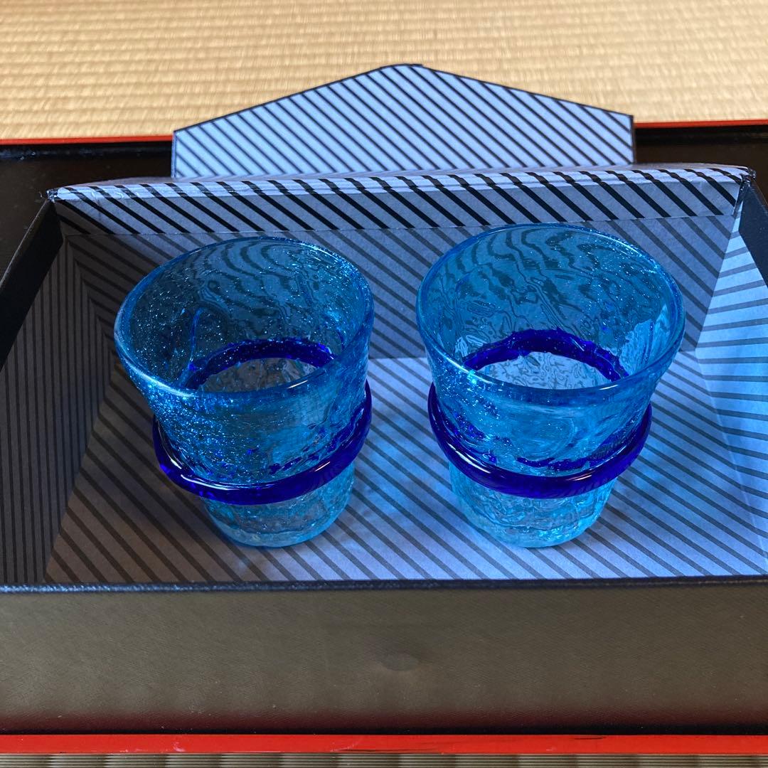 琉球ガラス　グラス二個
