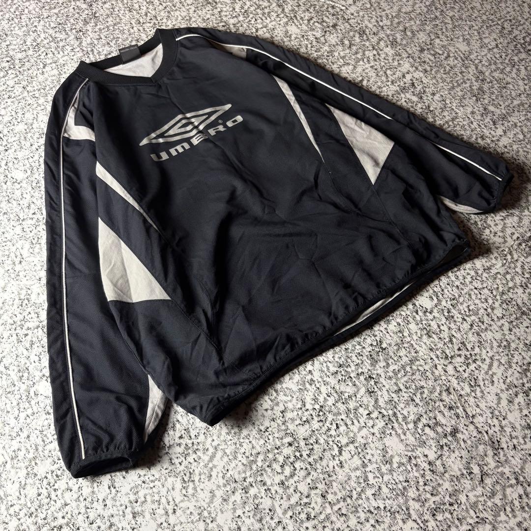 【グッドレギュラー】UMBRO ビッグロゴ　ナイロンピステ メッシュ　ジャージ