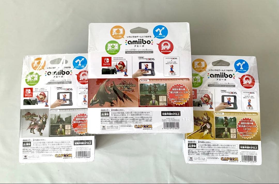amiibo モンハン 3種セット メル・ゼナ オトモガルク オトモアイルー