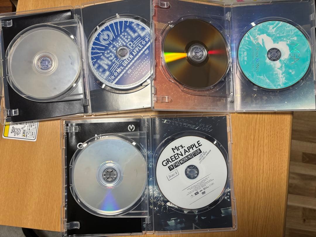 【最終値下げ】Mrs. GREEN APPLE フェーズ1 ライブ映像3点セット