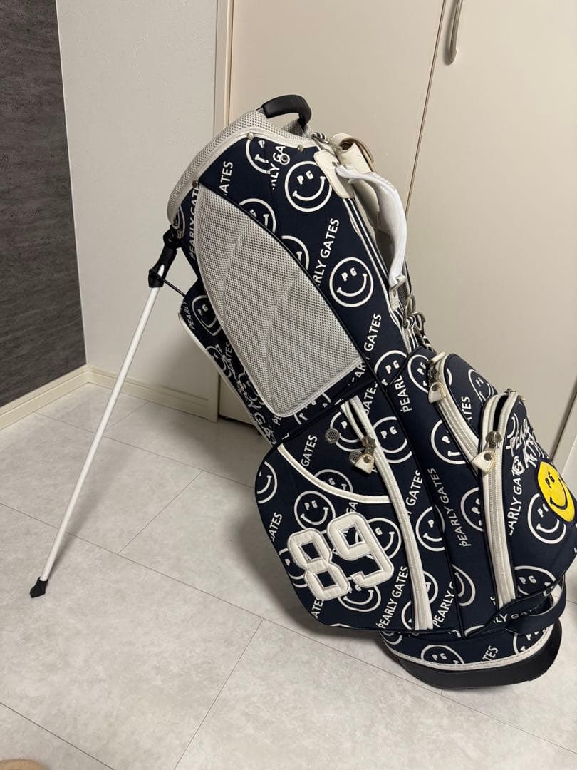 PEARLY GATES スマイリーフェイス スタンドバッグ 89