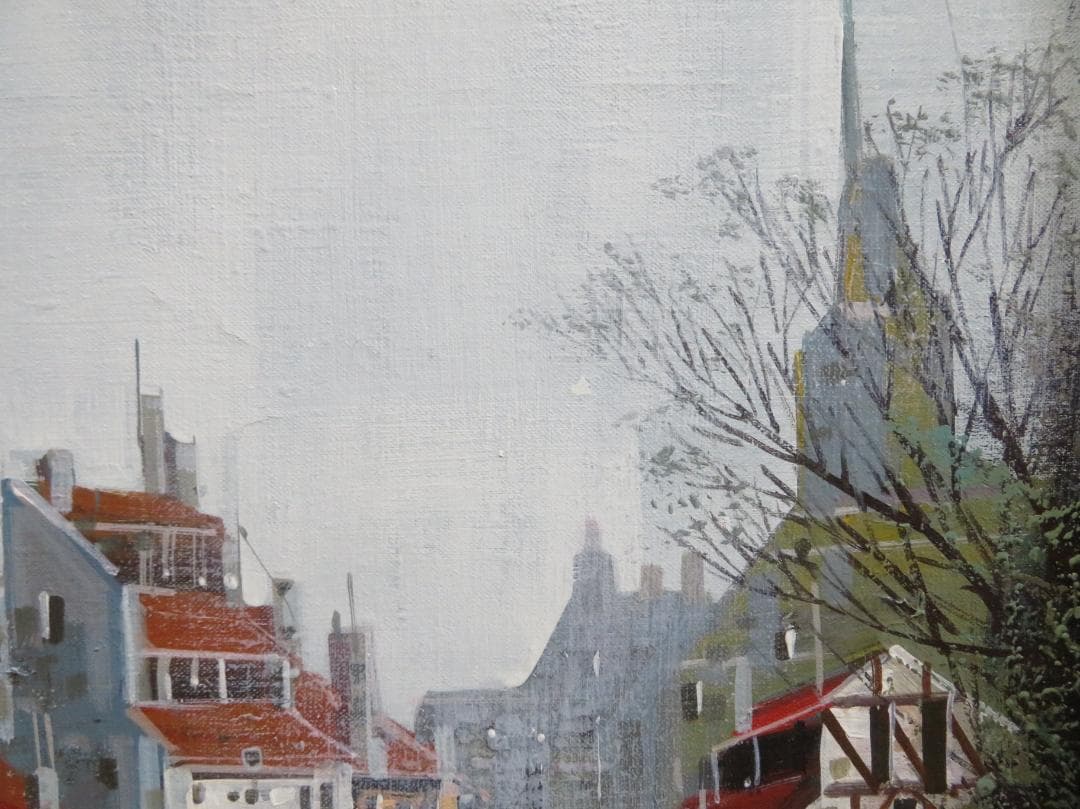 竹内 敏彦　「ストラスブール」 油彩　F6号　元一創会会員 日美連会員 帝美卒