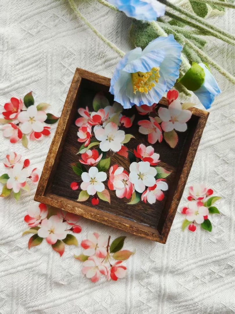 娜娜工坊《彤云》海外マスキングテープ マステ 【2718】