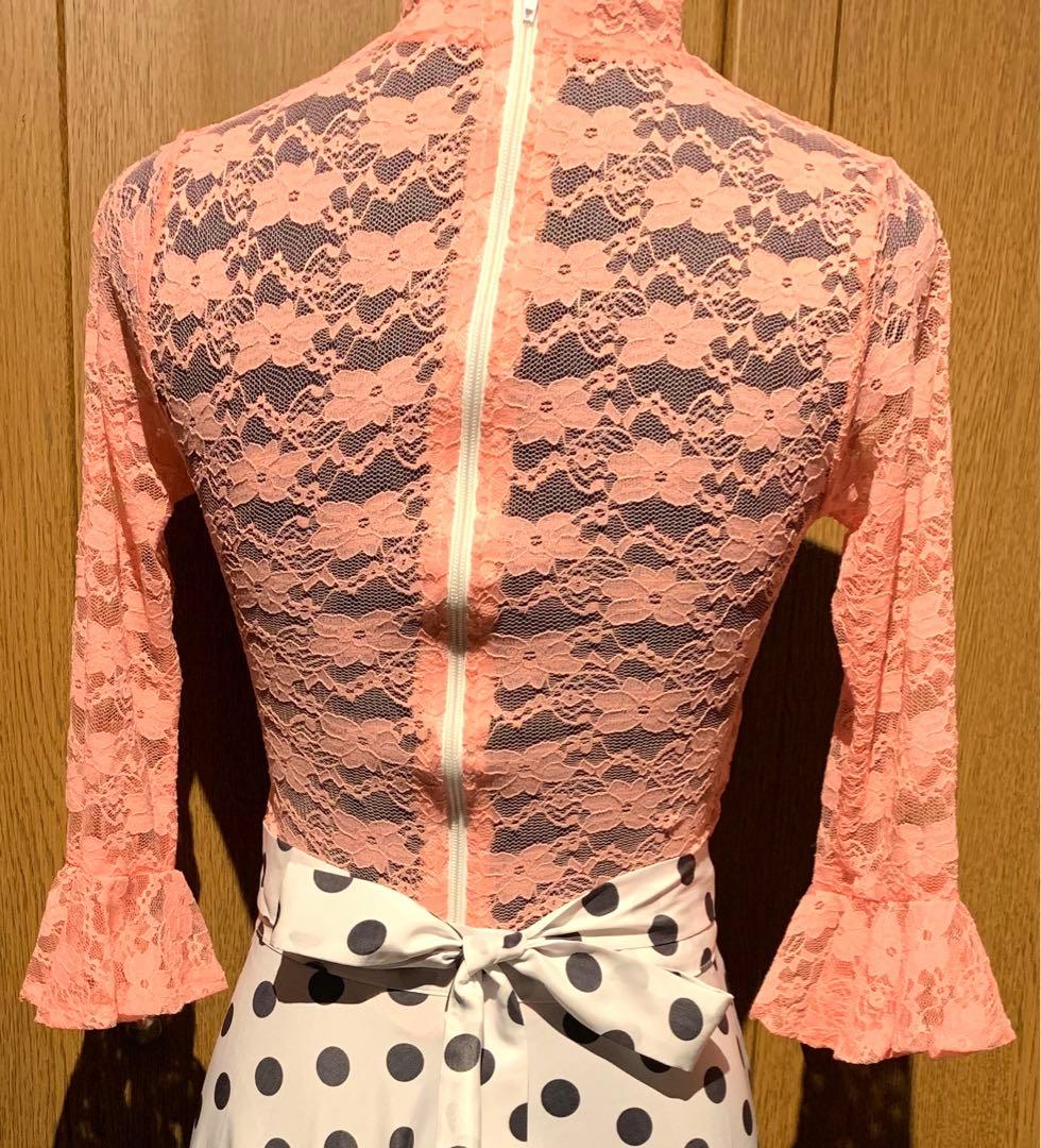 アルゼンチンタンゴ・淡ピンクレーストップス