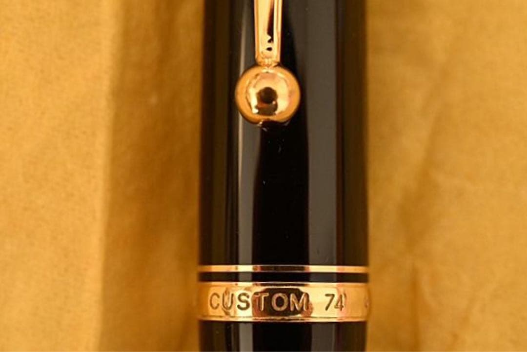 (美品)Pilotカスタム74 中細字 黒, インクコンバータ/ペンケース付