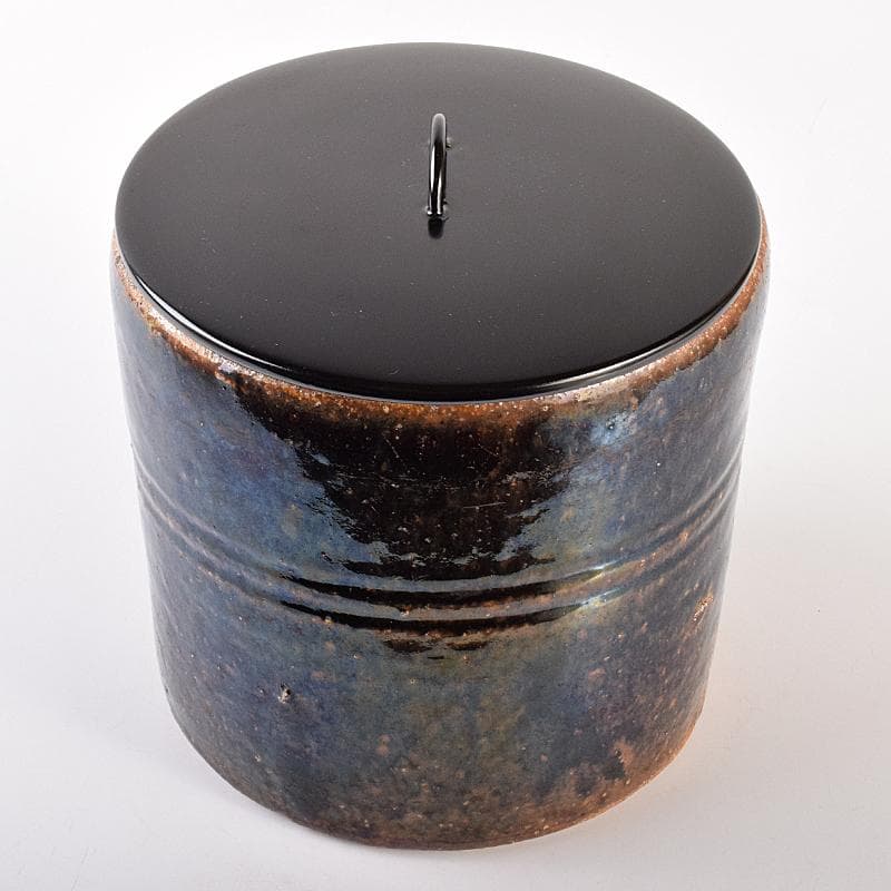 茶道具　古瀬戸　江戸初期　口禿手　一重口水指　澤田常安極め箱　M　R7571