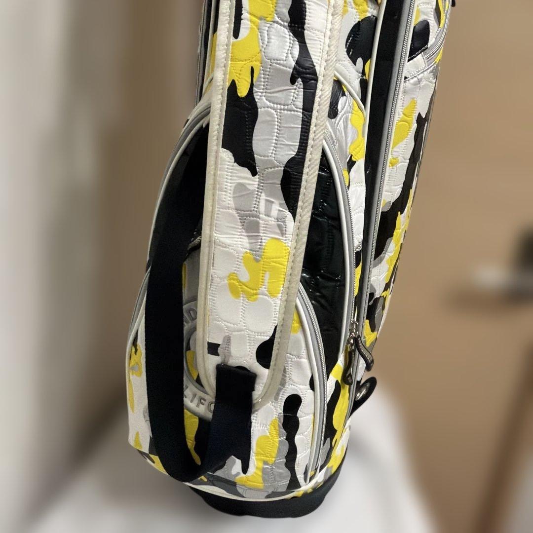 キャディバッグOUUL（オウル）ウェイカートバッグ（イエロー×ブラック）