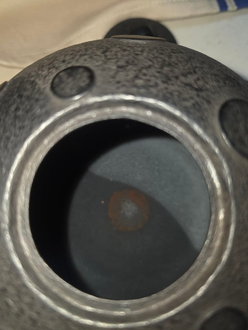 ■GLASS■ 高橋大益　鉄瓶凸玉紋　鉄瓶