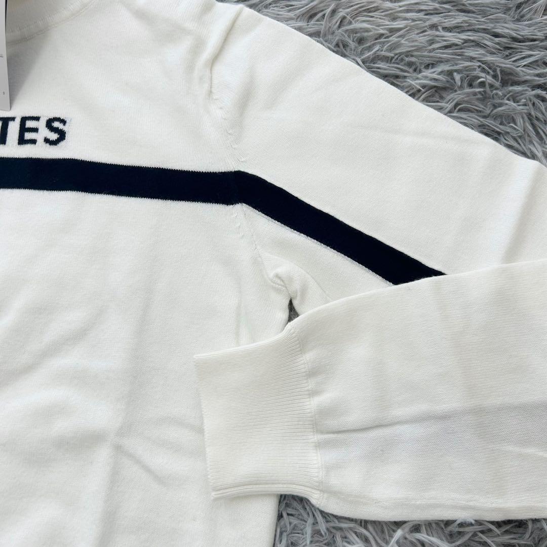 ぽよ　新品　パーリーゲイツ　ニット　セーター　タートルネック　ホワイト