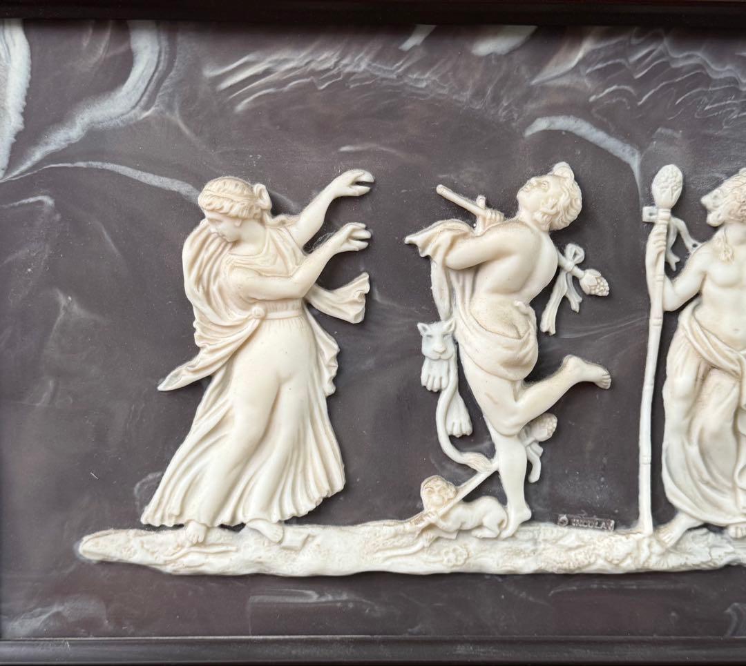 インコレ　カメオアート　額装　バッカなリアン　送料込み250328