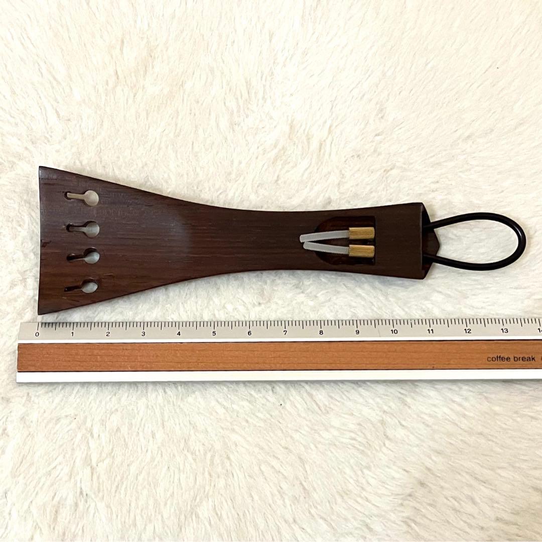 【美品】バイオリン　テールピース・あご当て　ローズウッド
