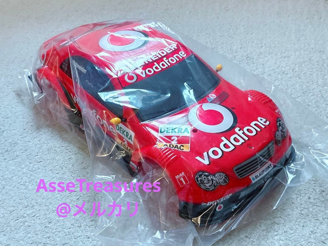 絶版 タミヤ RC 1/10 ボーダフォン・AMGメルセデス DTM 完成ボディ