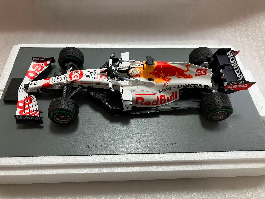 O⑭ 1/18 スパーク製 レッドブルRB16BトルコGP ありがとうカラー