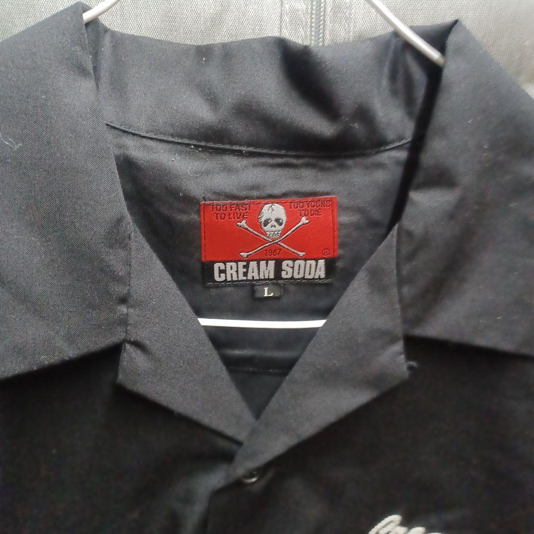 Cream Soda ブラック半袖シャツ