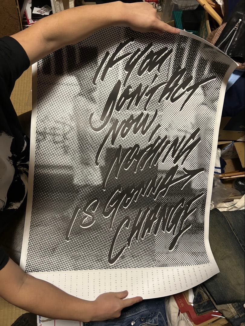 超巨大MOGNO6 NOCOFFEE ノーコーヒー　メッセージポスター