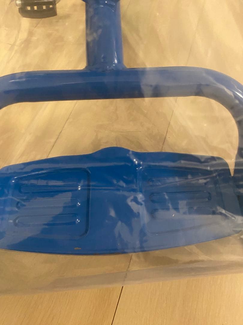 三輪車 ブルー　昭和レトロ　キッズサイクル　豆ダッシュ　トレーニング自転車