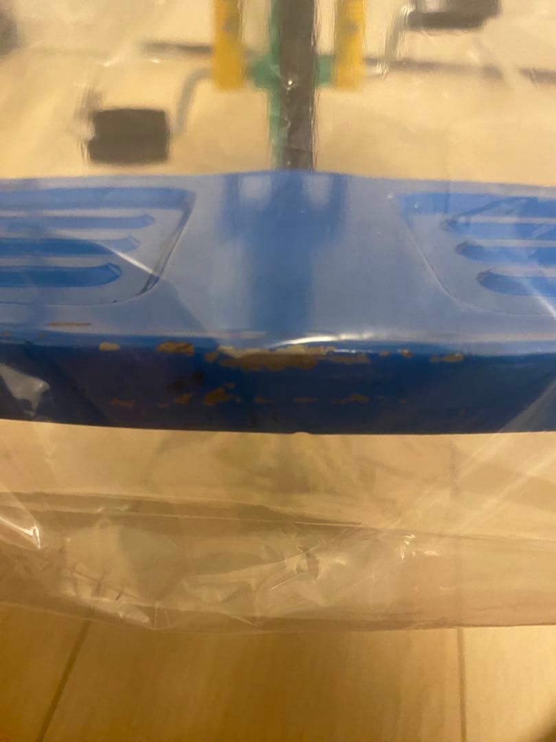 三輪車 ブルー　昭和レトロ　キッズサイクル　豆ダッシュ　トレーニング自転車