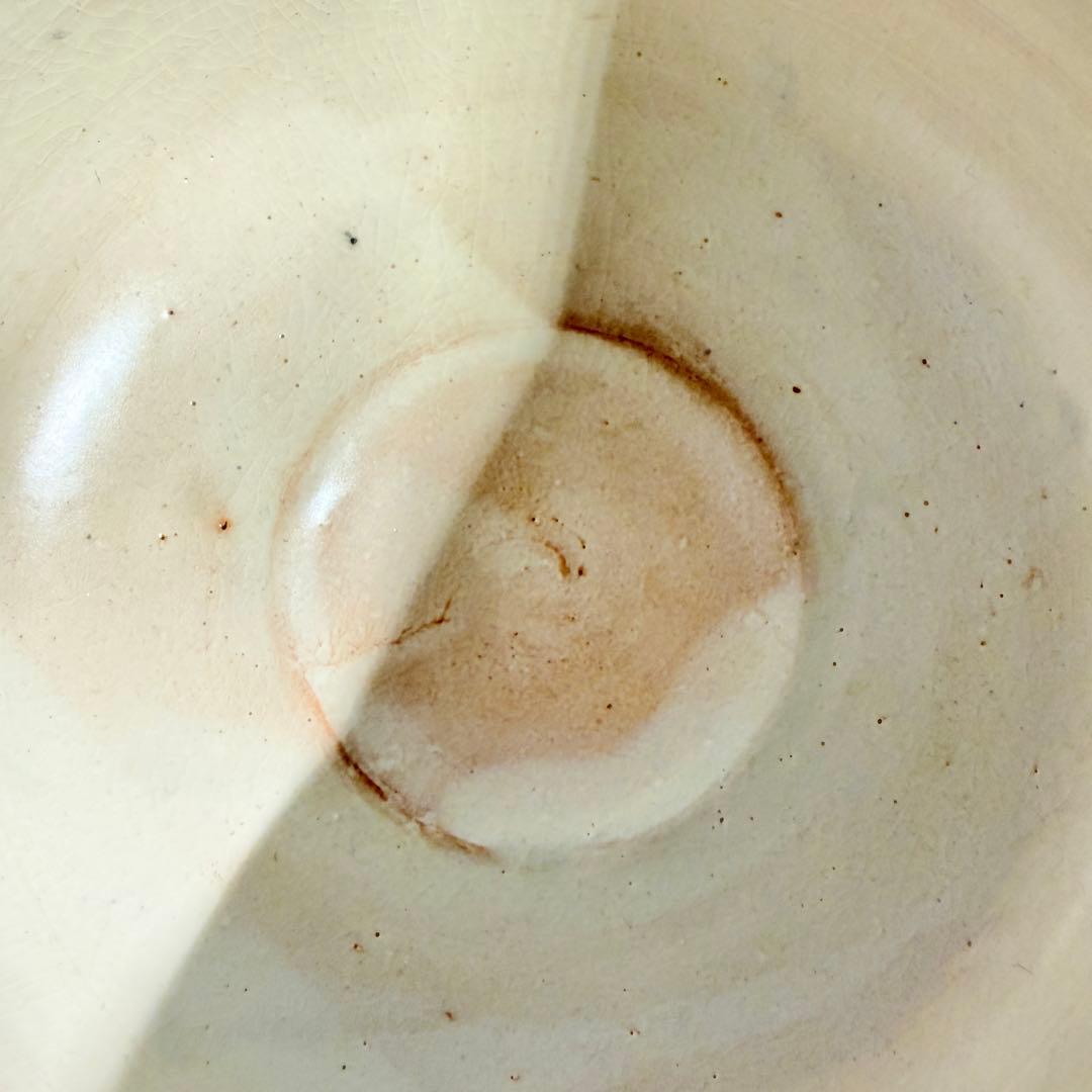 初窯 春山造 志野茶碗 未使用 桐箱入 抹茶碗 茶道具 昭和レトロ 骨董