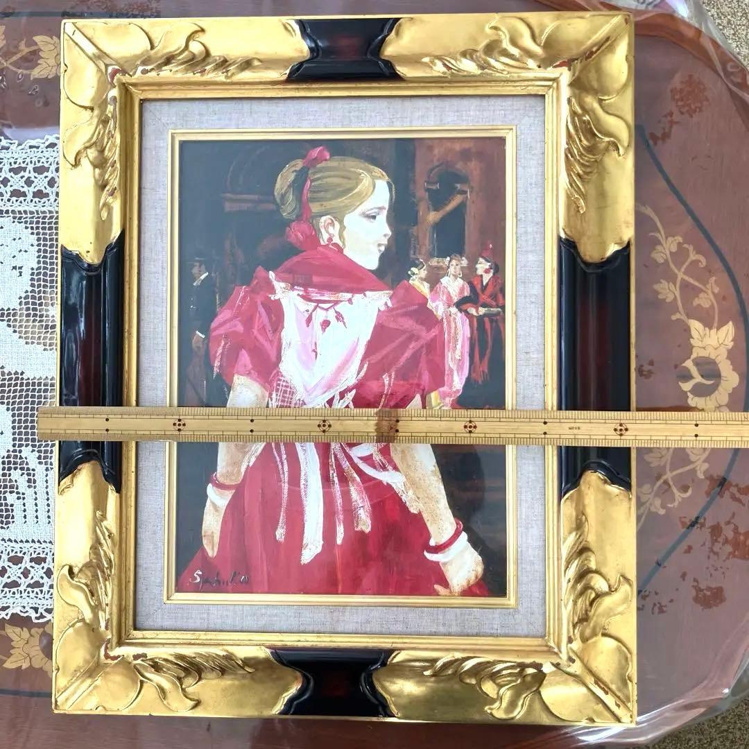 二科会会員・齋藤三郎　人気の赤いドレスの少女