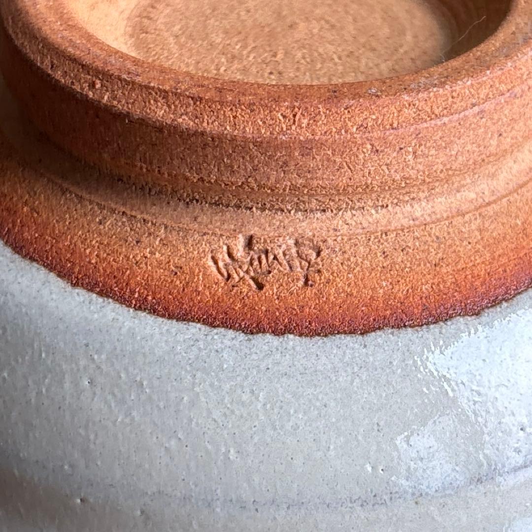 香舟造 西尾茂 「流釉茶碗 銘片男波」抹茶碗 茶道具 共箱（10t）