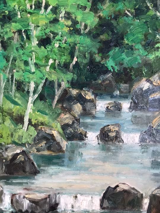 絵画　手書き油絵　6号