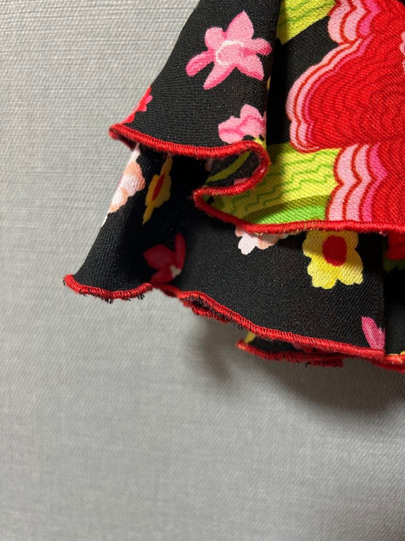 3/14まで限定値下げ フラメンコドレス 花柄 黒