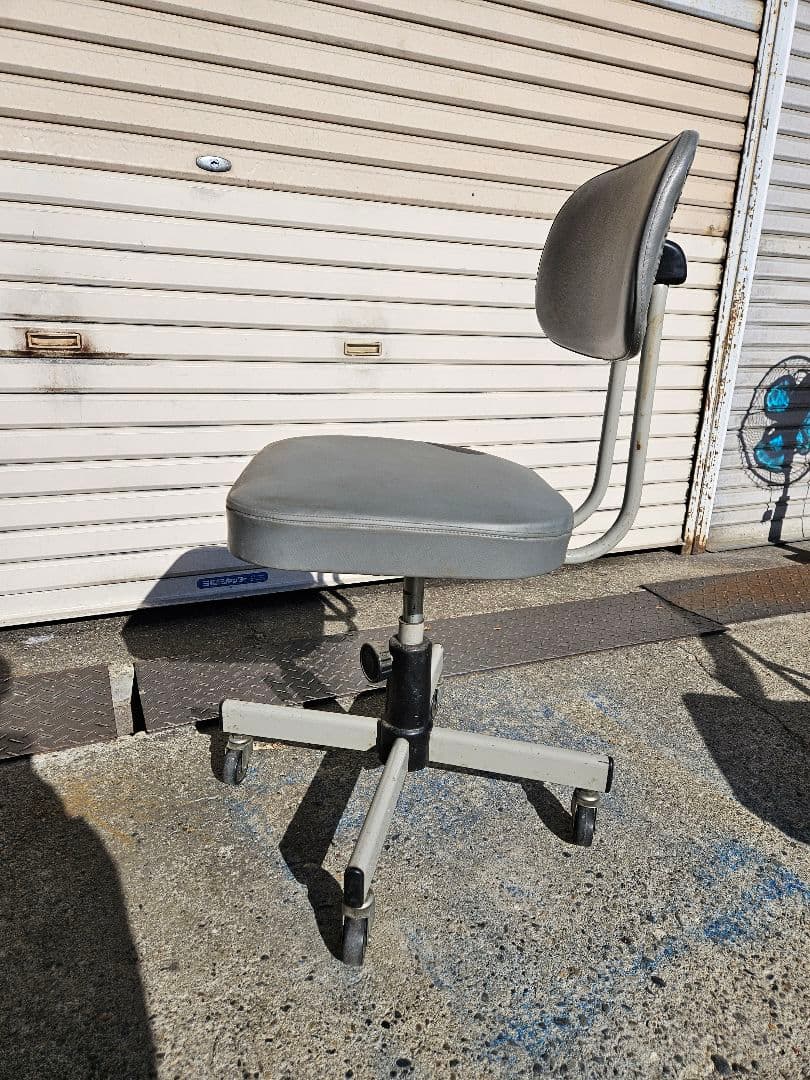 ジャパンヴィンテージ 古いワークチェア 回転椅子 インダストリアル 昭和レトロ